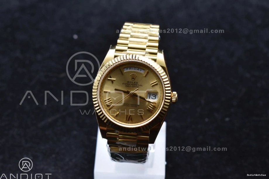 (Gain President Best Date Stretchable VR3255 ARF Roman 658 On Day Weight) 40 YG Bracelet 228238 1:1 Gold Edition Dial 0201